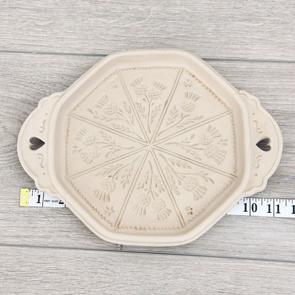 Brown Bag Cookie Thistle Shortbread Butter Mold 1988 Hill Wildflower Wall Art - Picture 8 of 8